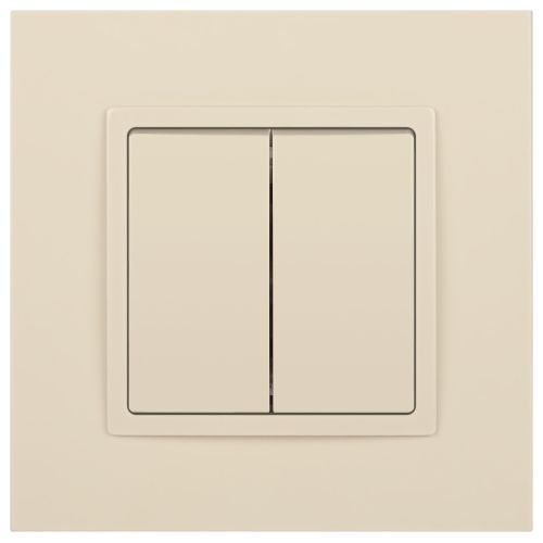 Механизм переключателя 2-кл. СП Эра Elegance 10А IP20 14-1106-02 250В 10AX сл. кость Эра Б0034244