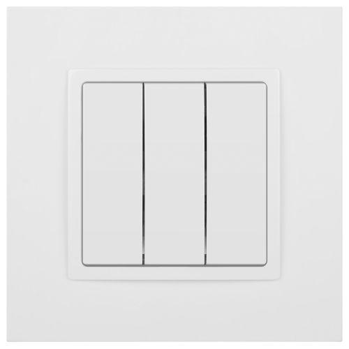 Выключатель 3-кл. СП Эра Elegance 14-1107-01 10А IP20 250В 10AX механизм бел. Эра Б0034249