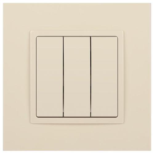 Выключатель 3-кл. СП Эра Elegance 14-1107-02 10А IP20 250В 10AX механизм сл. кость Эра Б0034250