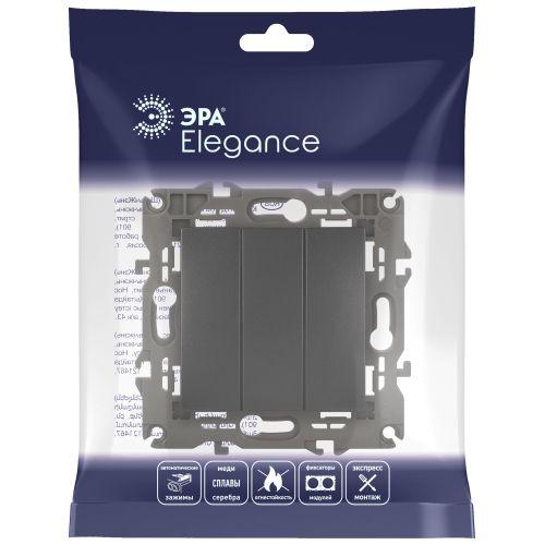 Выключатель 3-кл. СП Эра Elegance 14-1107-05 10А IP20 250В 10AX механизм антрацит Эра Б0034254