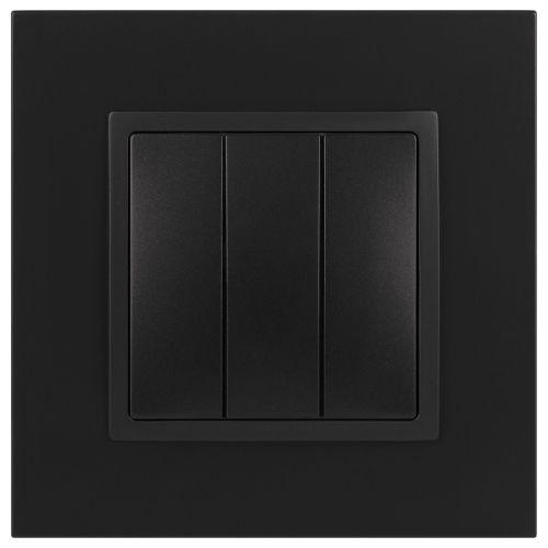 Выключатель 3-кл. СП Эра Elegance 14-1107-05 10А IP20 250В 10AX механизм антрацит Эра Б0034254