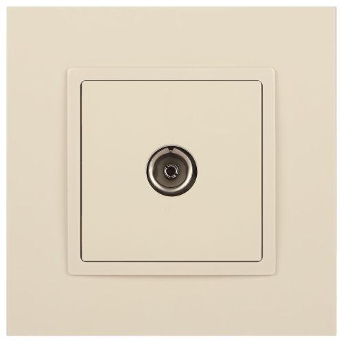 Розетка телевизионная одиночная TV 1мод. Elegance 14-3101-02 IP20 сл. кость Эра Б0034291