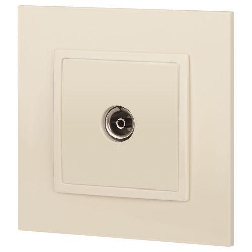 Розетка телевизионная одиночная TV 1мод. Elegance 14-3101-02 IP20 сл. кость Эра Б0034291
