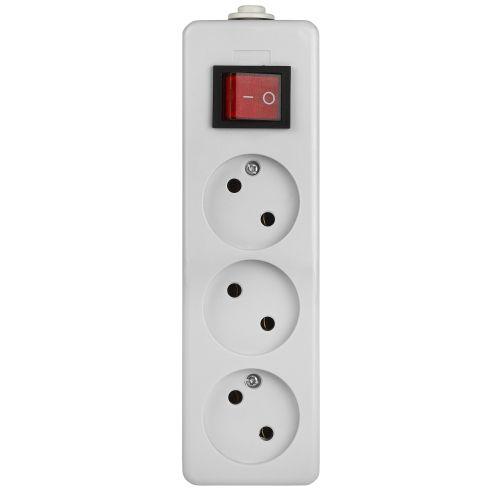 Колодка удлинителя 3-м без заземл. K-3s с выкл. Эра Б0003479