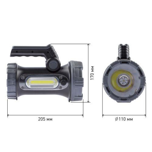 Фонарик кемпинговый походный ударопрочный водонепроницаемый, 4 режима, боковой свет PA-703 ЭРА (Б0041472)
