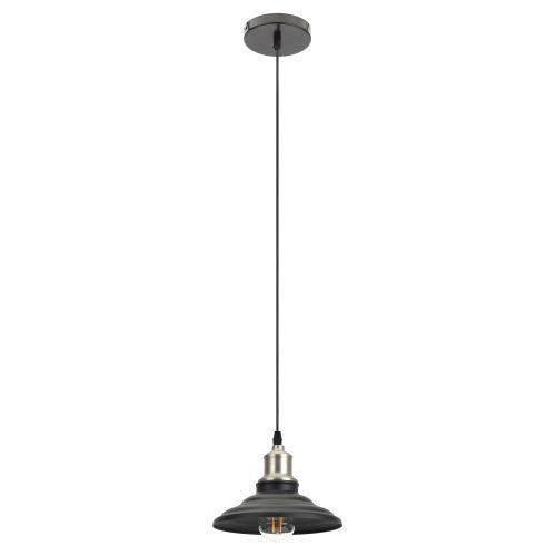 Светильник PL4 BK/BN макс. 60Вт E27 d203мм подвесной метал. шагрень черн./темн. никель ЭРА Б0037439