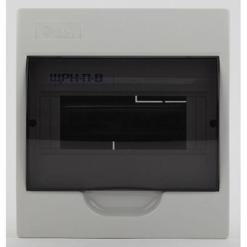 Бокс ЩРН-П-8 мод. навесной пластик IP41 SIMPLE NO-box_simple-plastic_8_surface ЭРА Б0041523