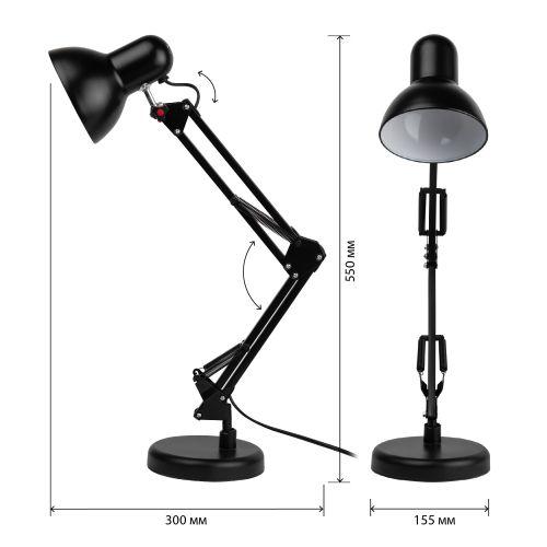 Светильник N-214-E27-40W-BK настол. черн. ЭРА Б0035068