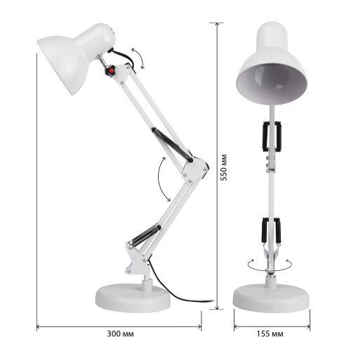 Светильник N-214-E27-40W-W настол. бел. ЭРА Б0035069