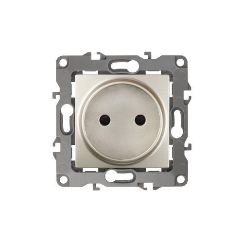 Розетка 1-м СП Эра12 12-2105-04 16А IP20 16AX 250В 2P механизм шампань Эра Б0018257