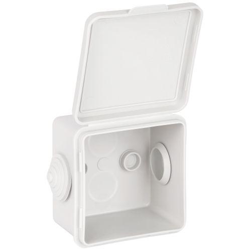 Коробка распаячная ОП КОР 65х65х50мм с гермовводами 4 входа IP54 Эра Б0037445