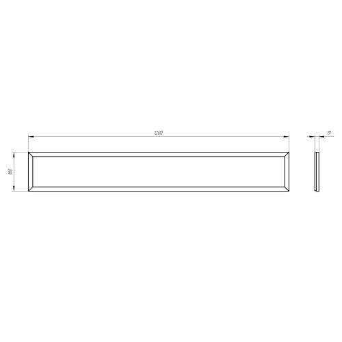 Светильник светодиодный 50Вт 6500К 4500Лм 1200х180х19 призма SPO-7-50-6K-P ЭРА Б0050652
