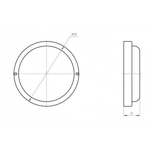Светильник ЖКХ светодиодный SPB-201-0-65K-018 настенно-потолочный IP65 D 210мм 18Вт 6500К Эра Б0054580