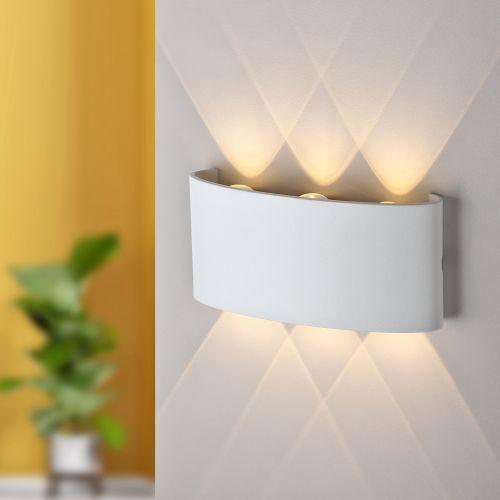 WL12 WH Подсветка ЭРА Декоративная подсветка светодиодная ЭРА 6*1Вт IP 54 белый (Б0034610)