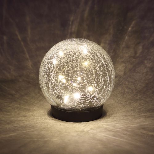 Садовый светильник Шар на солнечной батарее, 15 LED 15 cм ERASF012-24 ЭРА (Б0044232)