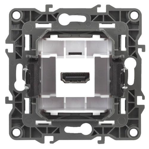 Розетка HDMI, Эра12, шампань, 12-3114-04 (Б0027484)