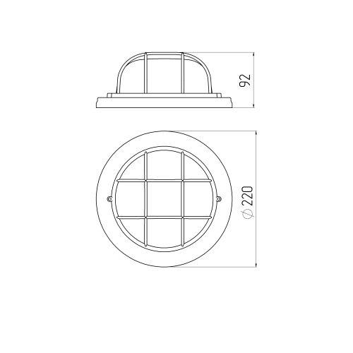 Светильник серии Кантри под лампу с цоколем Е27 НБО 03-60-022 (8/112) ЭРА (Б0048416)
