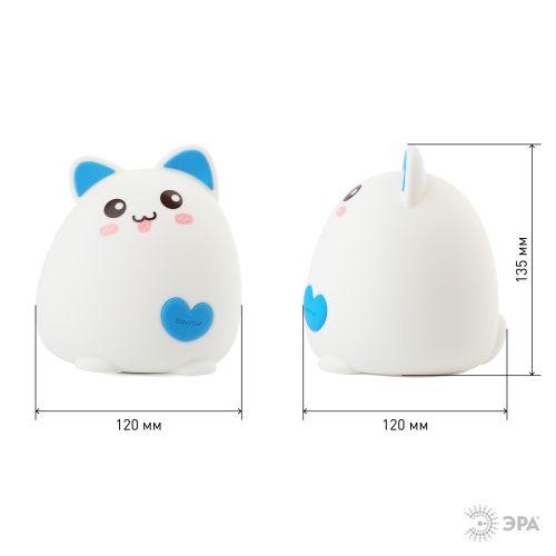 Светильник настольный NLED-414-2W-BU белый с синим ЭРА