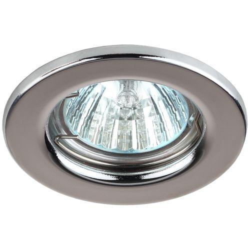 Светильник ST1 CH 50Вт MR16 12В точечный штампован. хром. ЭРА C0043799