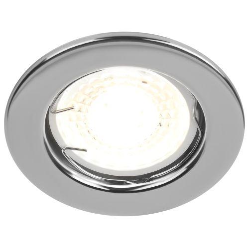 Светильник ST1 CH 50Вт MR16 12В точечный штампован. хром. ЭРА C0043799