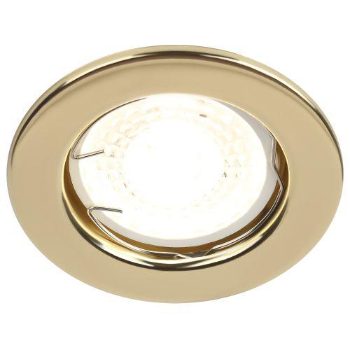 Светильник ST1 GD 50Вт MR16 12В точечный штампован. зол. ЭРА C0043798