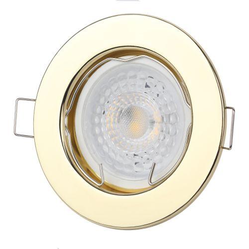 Светильник ST1 GD 50Вт MR16 12В точечный штампован. зол. ЭРА C0043798