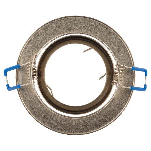 Светильник ST2A SN 50Вт 12В MR16 точечный поворотн. штампован. сатин никель ЭРА C0043808