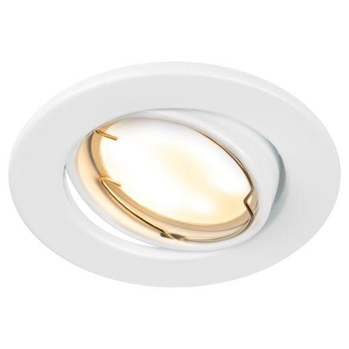 Светильник ST2A WH 50Вт MR16 12В точечный поворот. штампован. бел. ЭРА C0043805