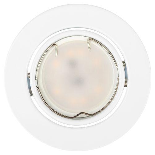 Светильник ST2A WH 50Вт MR16 12В точечный поворот. штампован. бел. ЭРА C0043805