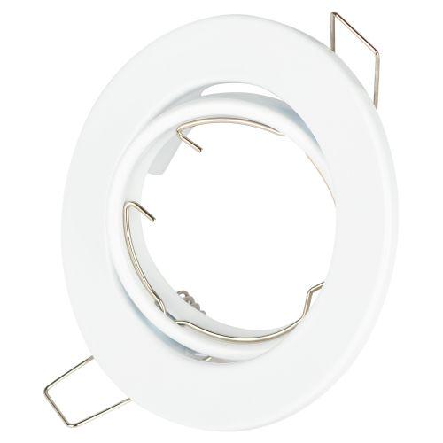 Светильник ST2A WH 50Вт MR16 12В точечный поворот. штампован. бел. ЭРА C0043805