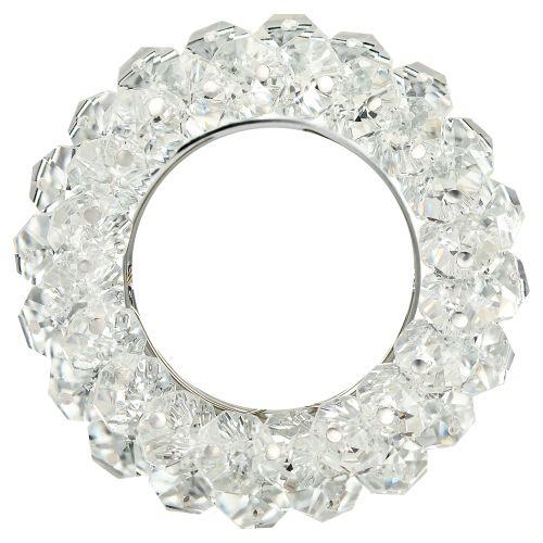 Светильник DK16 CH/WH декор "круглый с мелкими хрусталиками" хром/прозр. ЭРА C0044737