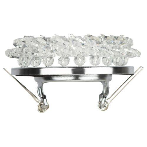 Светильник DK16 CH/WH декор "круглый с мелкими хрусталиками" хром/прозр. ЭРА C0044737