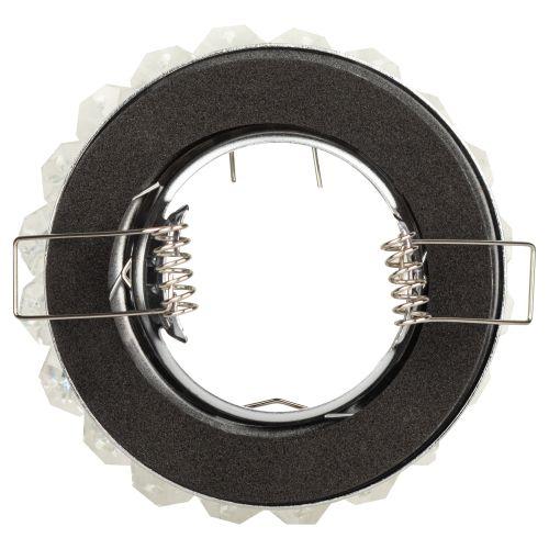 Светильник DK16 CH/WH декор "круглый с мелкими хрусталиками" хром/прозр. ЭРА C0044737