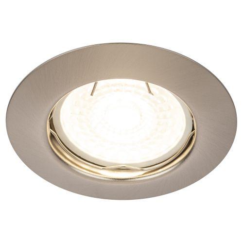 Светильник ST3 SN 50Вт 12В MR16 точечный штампован. сатин никель ЭРА C0043803