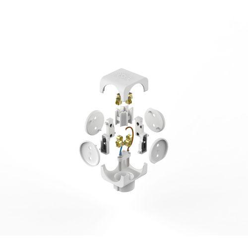 Разветвитель 4-м SP-4-W без заземл. (10/60/2880) бел. ЭРА Б0005103