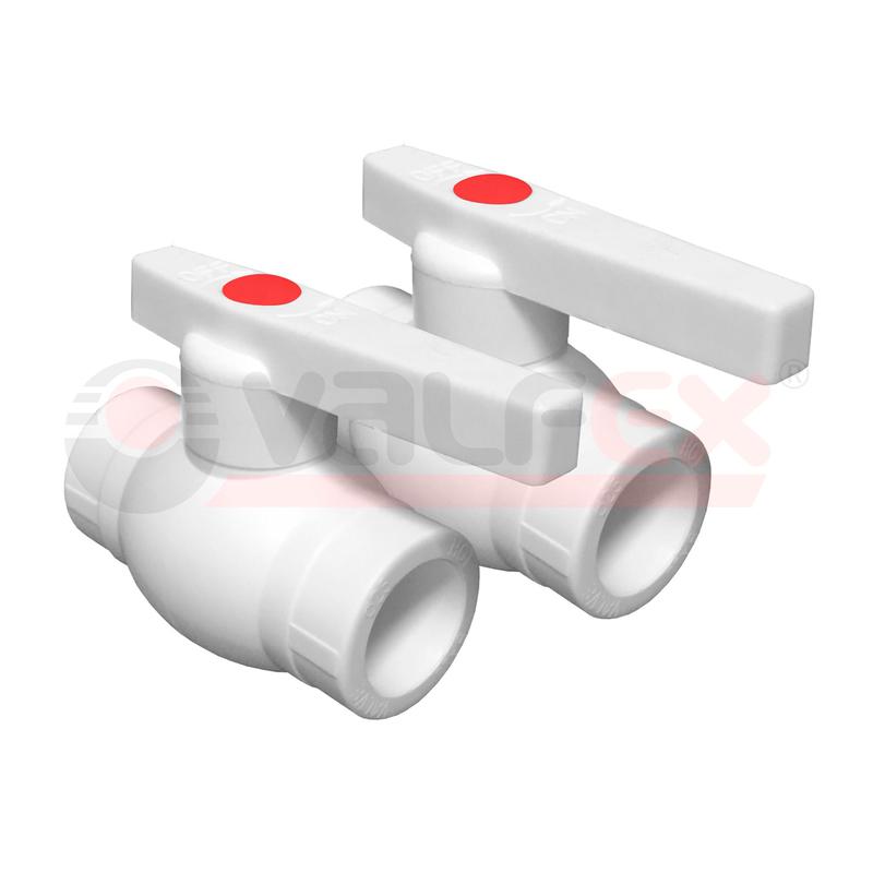 Кран шаровой PP-R бел Дн40 VALFEX 10144040