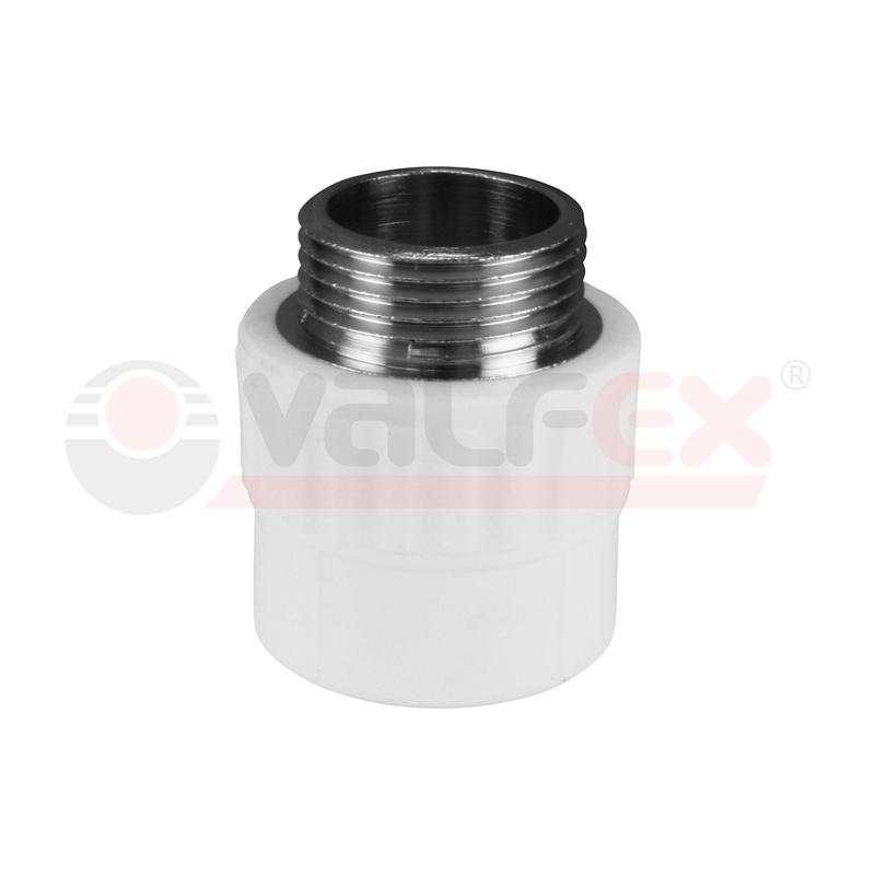 Муфта PP-R бел комб Дн25х1/2" НР VALFEX 10130125