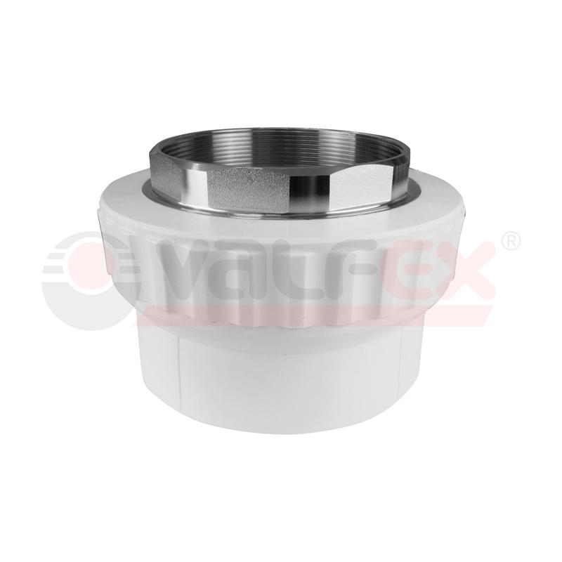 Муфта PP-R бел комб п/ключ Дн50х1 1/2" ВР VALFEX 10134050