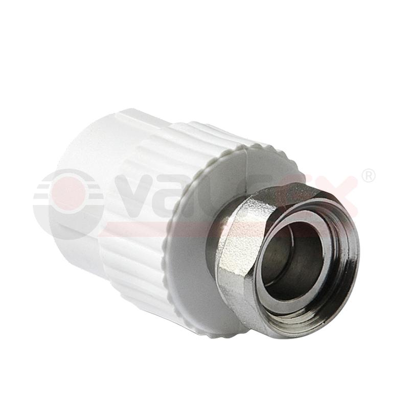 Муфта PP-R бел комб Дн20х3/4" нак/г VALFEX 10139120