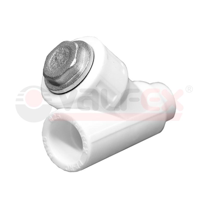 Фильтр PP-R бел сетчатый Дн25х45гр вн/нр пайка VALFEX 10142025