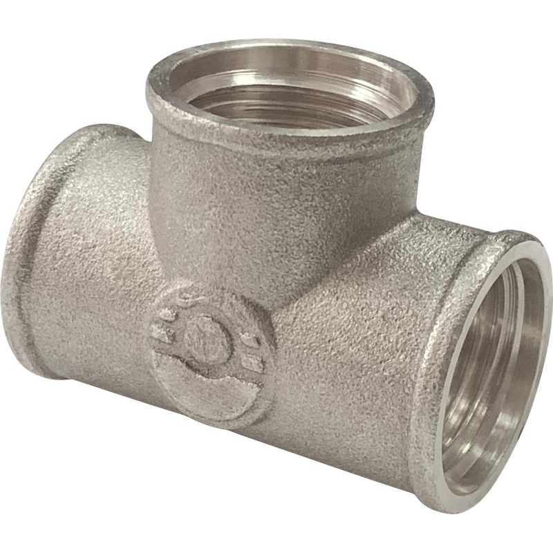 Тройник лат Ду25 м/м никель VALFEX VF.130.N.100