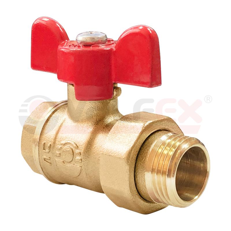 Кран шар лат 11Б27фт1М OPTI Ду20 Ру25 м/амер полн баб VALFEX VF.227.L0B1.034