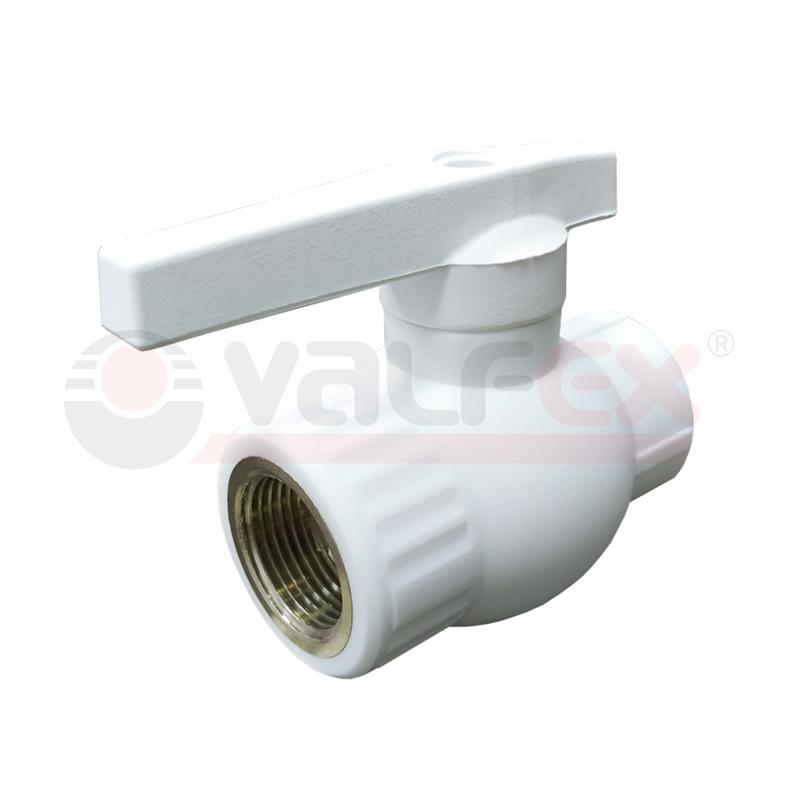 Кран шаровой PP-R бел комб Дн32х1" Ру25 ВР VALFEX 10144132