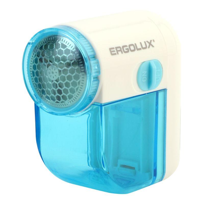 ERGOLUX ELX-LR01-C40 бело-голубой (машинка для удаления катышков, 2xLR6(AA))