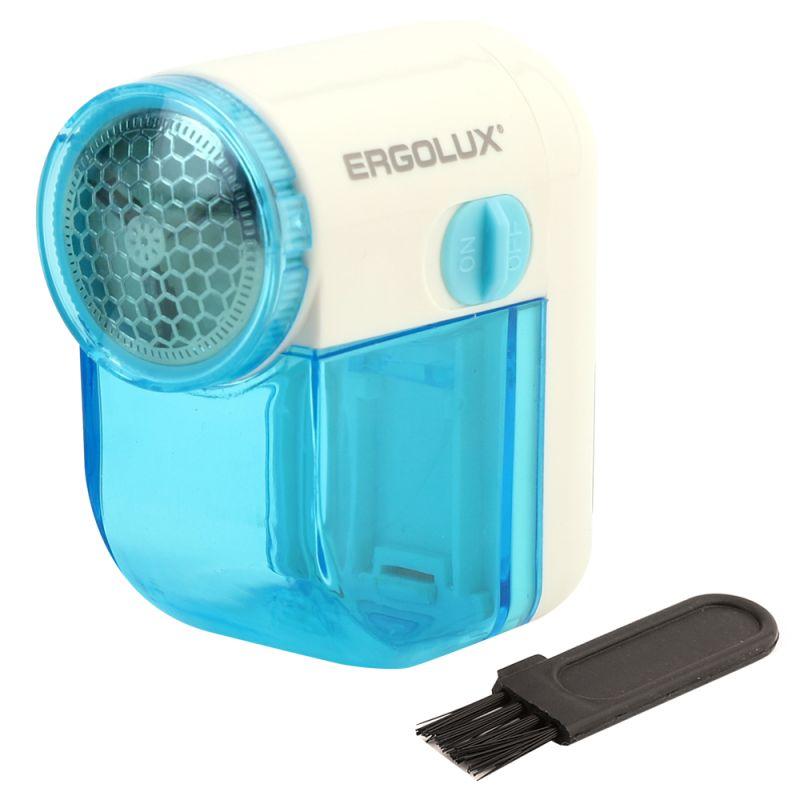 ERGOLUX ELX-LR01-C40 бело-голубой (машинка для удаления катышков, 2xLR6(AA))