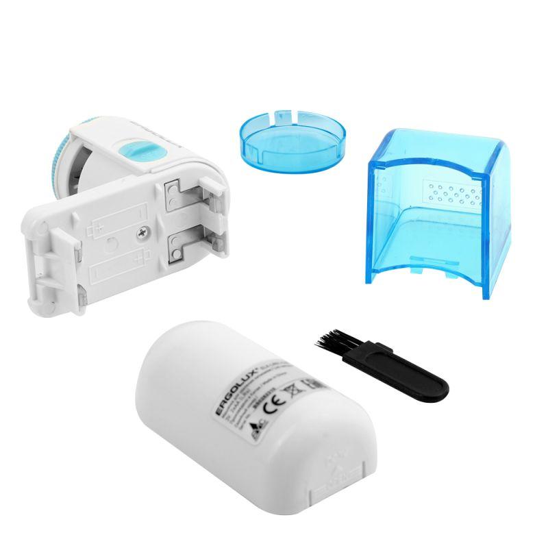 ERGOLUX ELX-LR01-C40 бело-голубой (машинка для удаления катышков, 2xLR6(AA))