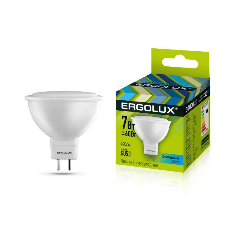 Ergolux LED-JCDR-7W-GU5.3-4K (Эл.лампа светодиодная JCDR 7Вт GU5.3 4500K 180-240В)