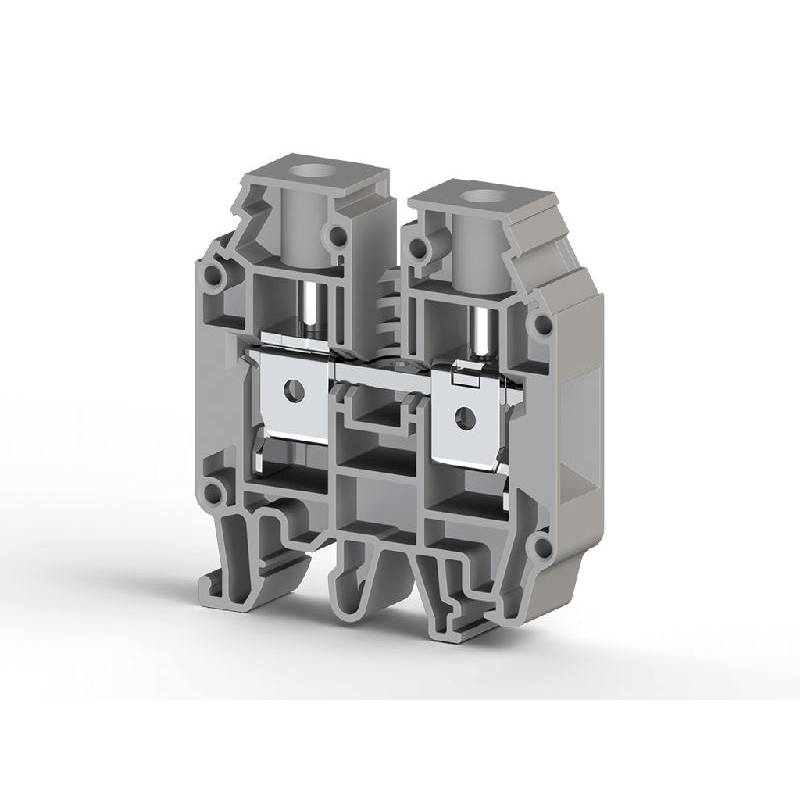 Клеммник AVK16 RD на DIN-рейку 16кв.мм сер.