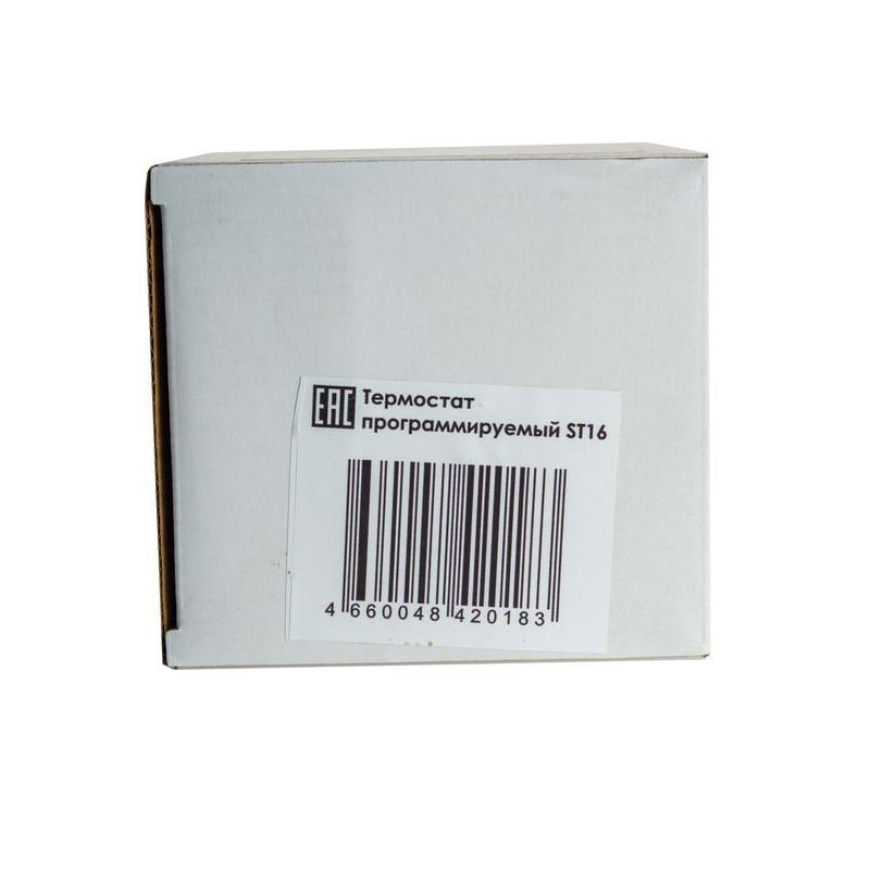 Термостат программируемый ST-16 (HW-500; RTC 51.716; R51XT; ETT-1) 3.6кВт 16А для теплых полов датчик пола; датчик воздуха бел. EXTHERM ST16