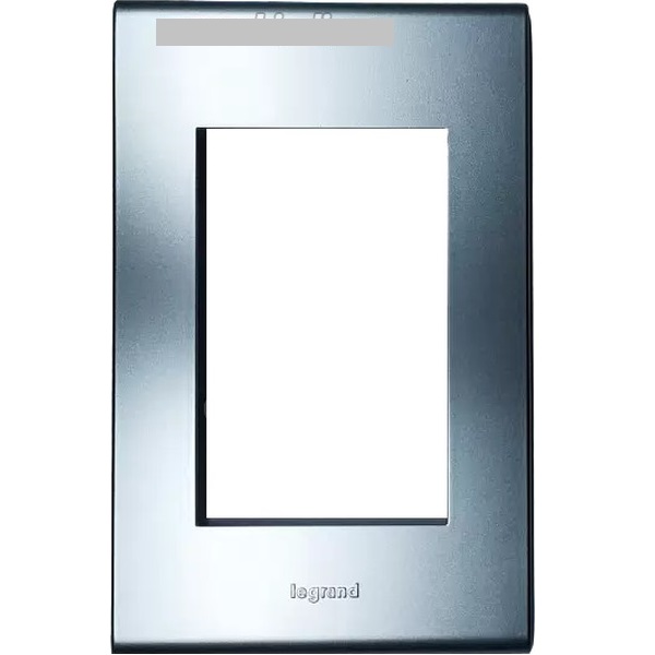 Накладка для 1-2-3-х клавишного выключателя цвет серебро